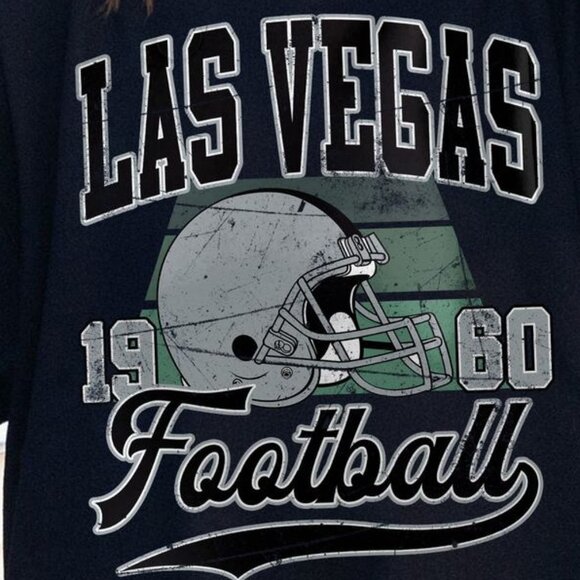 Las Vegas Football Vintage Style Crewneck Sweatshirt 17 - Picture 2 of 5